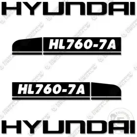 Aftermarket Hl760-7a Hyundai Decal Kit Wheel Loader -