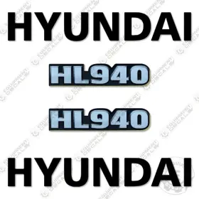 Aftermarket Hl940 Hyundai Decal Kit Wheel Loader-