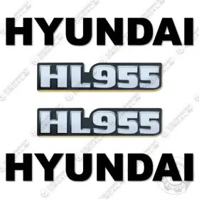 Aftermarket Hl955 Hyundai Decal Kit Wheel Loader -