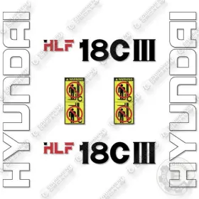 HLF18-III Hyundai Decal Forklift Kit