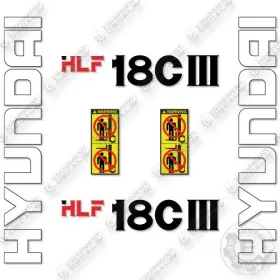 Aftermarket Hlf18c-iii Fits Hyundai Decal Kit Forklift- 7 Year Outdoor 3m Vinyl