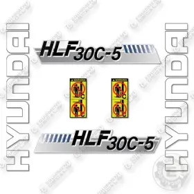 Aftermarket Hlf30c-5 Fits Hyundai Decal Kit Forklift- 7 Year Outdoor 3m Vinyl