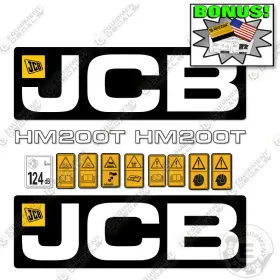 Aftermarket Hm200t Fits Jcb Decal Kit Hammer - 7 Year Outdoor 3m Vinyl
