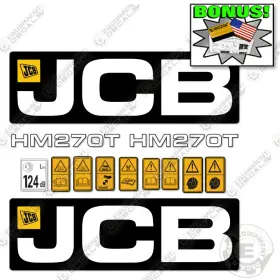 Aftermarket Hm270t Fits Jcb Decal Kit Hammer - 7 Year Outdoor 3m Vinyl