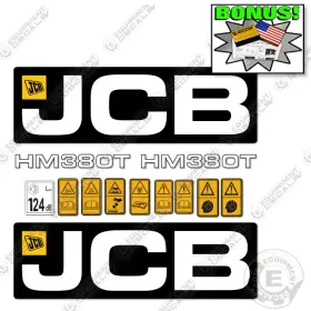 Aftermarket Hm380t Fits Jcb Decal Kit Hammer - 7 Year Outdoor 3m Vinyl