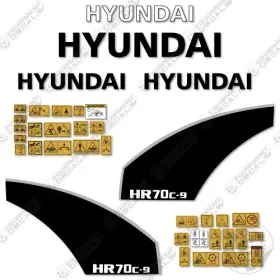 Aftermarket Hr70c-9 Hyundai Decal Kit Wheel Loader -