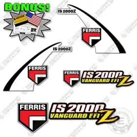 Aftermarket Is2000z Fits Ferris Decal Kit Mower - 7 Year Outdoor 3m Vinyl