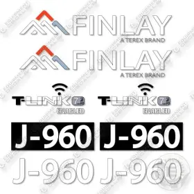 Aftermarket J-960 Terex Finlay Decal Kit Mobile Jaw Crusher-aftermarket Aftermarket J-960 Terex Finlay Decal Kit Mobile Jaw Crusher-aftermarket