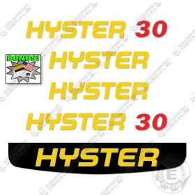 Aftermarket J30xnt Fits Hyster J35xnt Decal Kit Equipment Decals Forklift - 7 Year 3m Vinyl