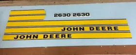 Aftermarket Jd2630late John Deere 2630 Late Model Replacement Hood Decals Aftermarket Jd2630late John Deere 2630 Late Model Replacement Hood Decals