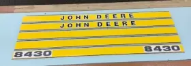 Aftermarket Jd8430 John Deere 8430 Replacement Hood Decals Aftermarket Jd8430 John Deere 8430 Replacement Hood Decals