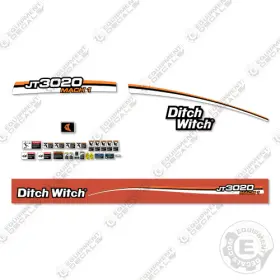 Aftermarket Jt3020 Fits Ditch Witch Mach 1 Decal Kit Directional Drill - 7 Year 3m Vinyl