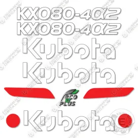 Aftermarket Kx080-4a2 Fits Kubota Mini Excavator - 7 Year Outdoor 3m Vinyl