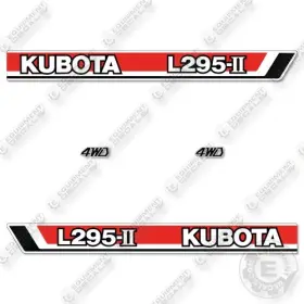 Aftermarket L295-2 Fits Kubota Decal Kit Tractor - 7 Year Outdoor 3m Vinyl