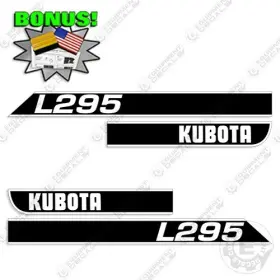 Aftermarket L295 Fits Kubota Decal Kit Tractor Decals 295 - 7 Year Outdoor 3m Vinyl Bonus