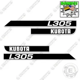 Aftermarket L305 Fits Kubota Decal Kit Tractor Decals - 7 Year Outdoor 3m Vinyl