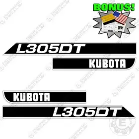 Aftermarket L305dt Fits Kubota Decal Kit Tractor Decals - 7 Year Outdoor 3m Vinyl Bonus