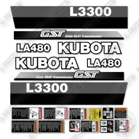 Aftermarket L3300 Fits Kubota Decal Kit Tractor - 7 Year Outdoor 3m Vinyl