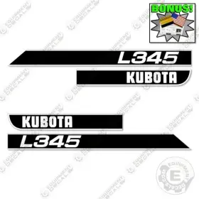 Aftermarket L345 Fits Kubota Decal Kit Tractor Decals - 7 Year Outdoor 3m Vinyl