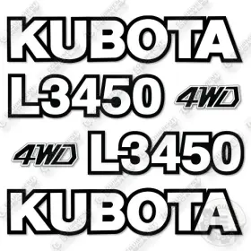 Aftermarket L3450 Fits Kubota Decal Kit Tractor - 7 Year Outdoor 3m Vinyl