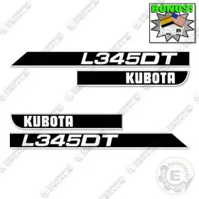 Aftermarket L345dt Fits Kubota Decal Kit Tractor Decals - 7 Year Outdoor 3m Vinyl