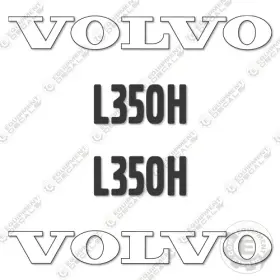Aftermarket L350h Fits Volvo Decal Kit Large Wheel Loader - 7 Year Outdoor 3m Vinyl Aftermarket L350h Fits Volvo Decal Kit Large Wheel Loader - 7 Year Outdoor 3m Vinyl