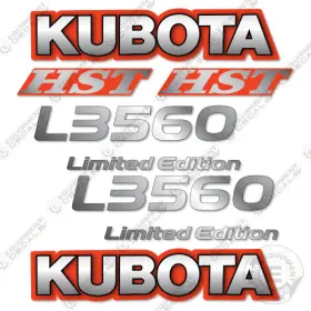 Aftermarket L3560 Fits Kubota Decal Kit Tractor - 7 Year Outdoor 3m Vinyl Aftermarket L3560 Fits Kubota Decal Kit Tractor - 7 Year Outdoor 3m Vinyl