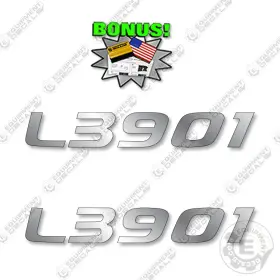 Aftermarket L3901 Fits Kubota Number Decals - 3m Vinyl Sticker Set