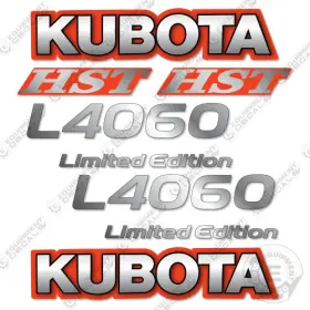Aftermarket L4060 Fits Kubota Limited Edition Decal Kit Tractor - 7 Year Outdoor 3m Vinyl Aftermarket L4060 Fits Kubota Limited Edition Decal Kit Tractor - 7 Year Outdoor 3m Vinyl