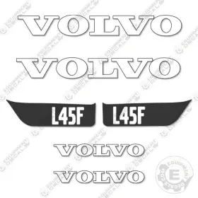 Aftermarket L45f Fits Volvo Decal Kit Wheel Loader - 7 Year Outdoor 3m Vinyl