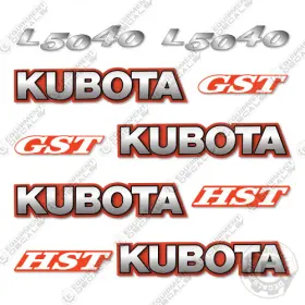 Aftermarket L5040 Fits Kubota Decal Kit Tractor Decals - 3m Vinyl Sticker Set