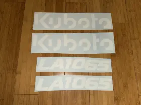 Aftermarket La1065 Kubota Decal Kit Loader Arm -vinyl Sticker Set Mx5400 Mx6000
