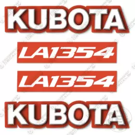 Aftermarket La1354 Fits Kubota Decal Kit Tractor Decals - 3m Vinyl Sticker Set Aftermarket La1354 Fits Kubota Decal Kit Tractor Decals - 3m Vinyl Sticker Set