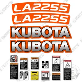 Aftermarket La2255 Fits Kubota Decal Kit Tractor Loader Attachment - 7 Year Outdoor 3m Vinyl