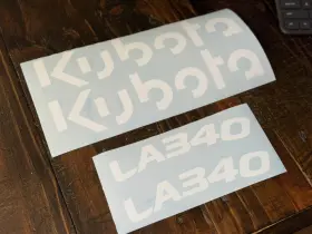 Aftermarket La340 Kubota Decals Set 4 Bx Series Tractor Loader Replacement Stickers