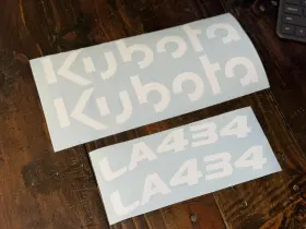 Aftermarket La434 Kubota Decals Set 4 B Series Tractor Loader Replacement Stickers