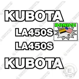 Aftermarket La450s Fits Kubota Decal Kit Frontend Loader Attachment - 3m Vinyl