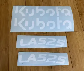 Aftermarket La525 Kubota Loader Decal Kit Set Of 4 Tractor Stickers 4x4 L Series Equipment