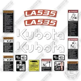 Aftermarket La535 Fits Kubota Decal Kit Compact Tractor - 7 Year Outdoor 3m Vinyl