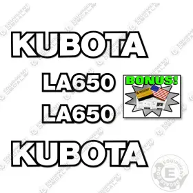 Aftermarket La650 Fits Kubota Decal Kit Frontend Loader Attachment - 3m Vinyl