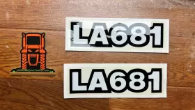 Aftermarket La681 2x Oem Kubota Tractor Decals Sticker Applicator Aftermarket La681 2x Oem Kubota Tractor Decals Sticker Applicator