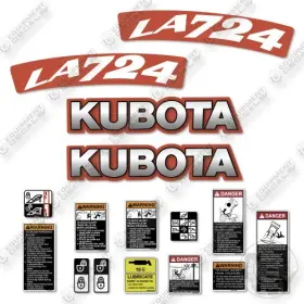 Aftermarket La724 Fits Kubota Decal Kit Tractor - 7 Year Outdoor 3m Vinyl