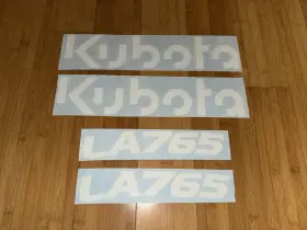 Aftermarket La765 Kubota Decal Kit Loader Arm -vinyl Sticker Set L4701 Tractor