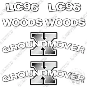 Aftermarket Lc-96 Fits Woods Lc96 Groundmover Decal Kit Bucket - 7 Year Outdoor 3m Vinyl