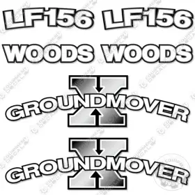 Aftermarket Lf-156 Fits Woods Lf156 Groundmover Decal Kit Bucket - 7 Year Outdoor 3m Vinyl