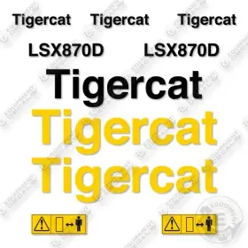 Aftermarket Lsx870d Fits Tigercat Decal Kit Shovel Logger - 7 Year Outdoor 3m Vinyl