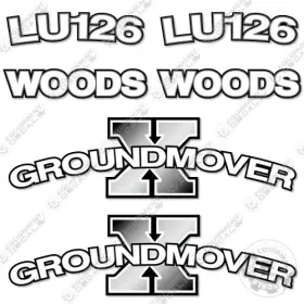 Aftermarket Lu-126 Fits Woods Lu126 Groundmover Decal Kit Bucket - 7 Year Outdoor 3m Vinyl