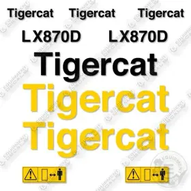Aftermarket Lx870d Fits Tigercat Decal Kit Feller Buncher - 7 Year Outdoor 3m Vinyl
