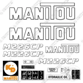 Aftermarket M226cp Fits Manitou Decal Kit Forklift - 7 Year 3m Outdoor Vinyl