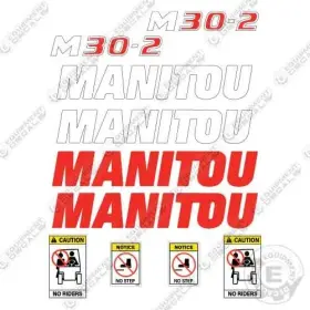 Aftermarket M30-2 Fits Manitou Decal Kit Forklift Truck - 7 Year 3m Vinyl Aftermarket M30-2 Fits Manitou Decal Kit Forklift Truck - 7 Year 3m Vinyl